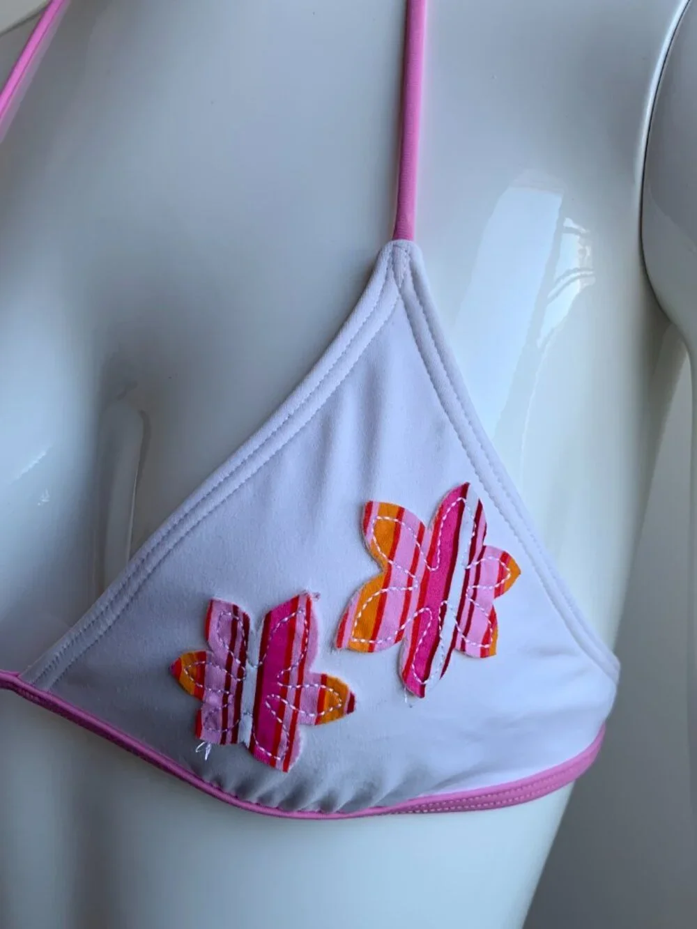 Billabong Girls Kids swim white & pink bikini billi girls